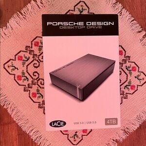 Rare Porsche Design x LaCie Aluminium Hard Drive 4 TB